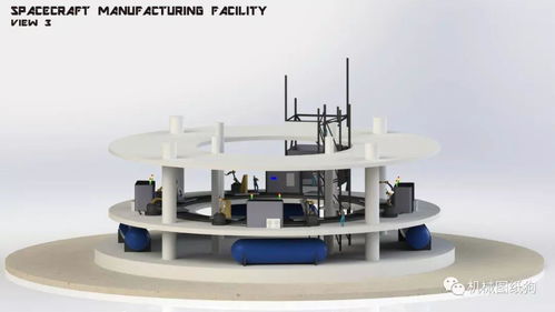 工程机械 航天器mf生产基地模型3d图纸 step格式
