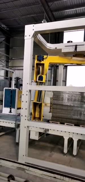 免烧砖设备生产线自主打包,制品美观,快捷方便